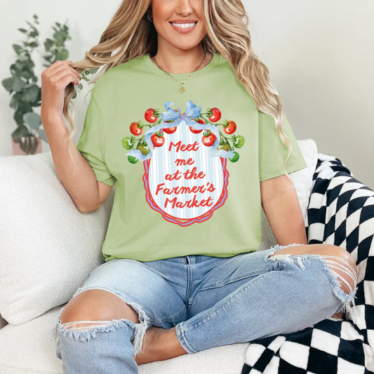 COQUETTE MEET ME AT THE FARMER'S MARKET TEE