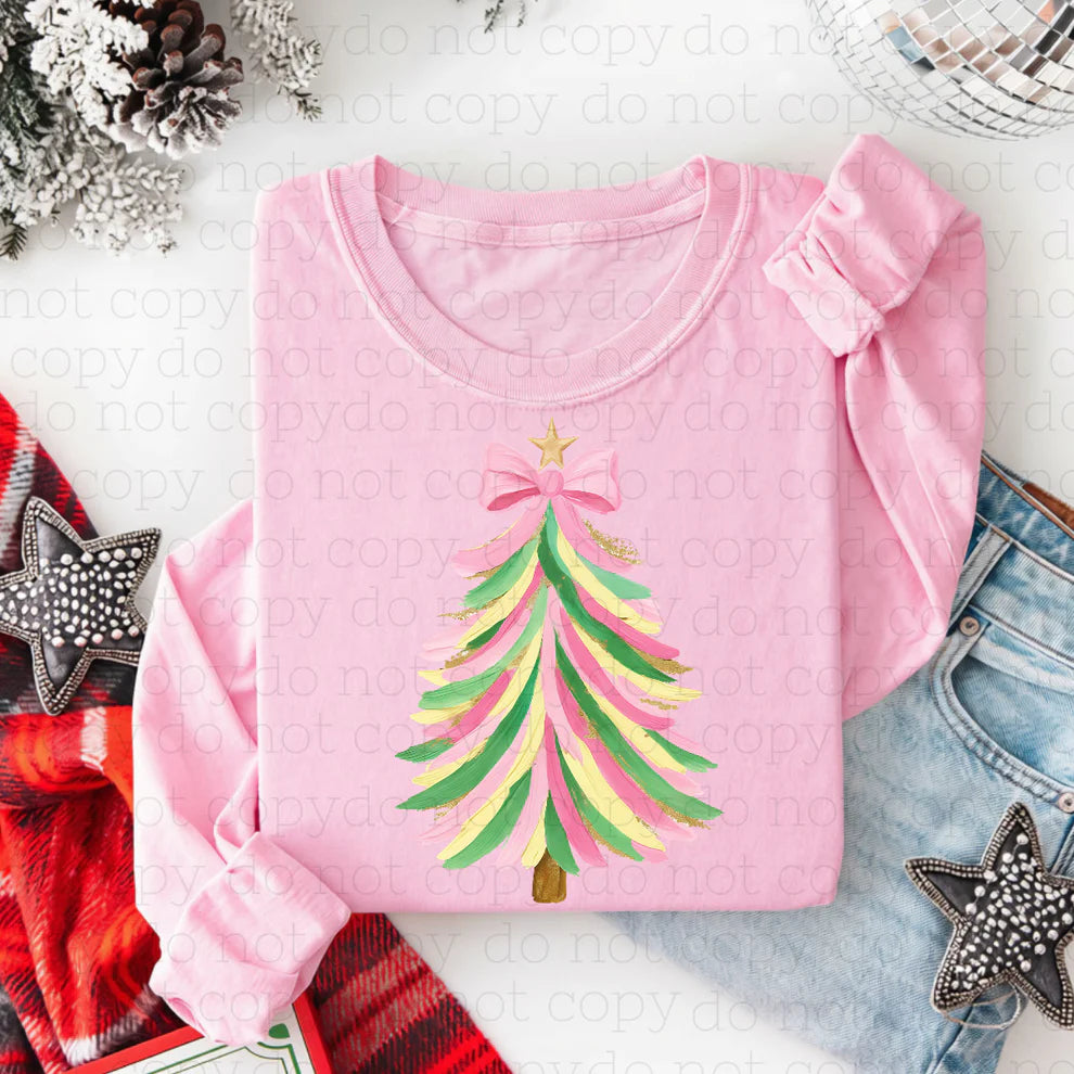 COQUETTE PAINTED CHRISTMAS TREE TEE