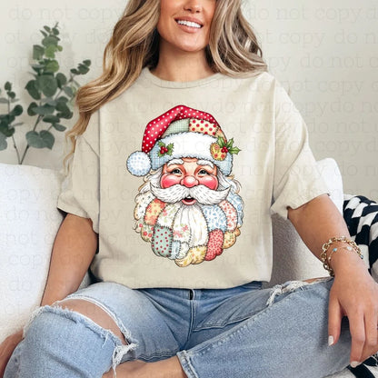 PATCHWORK SANTA TEE