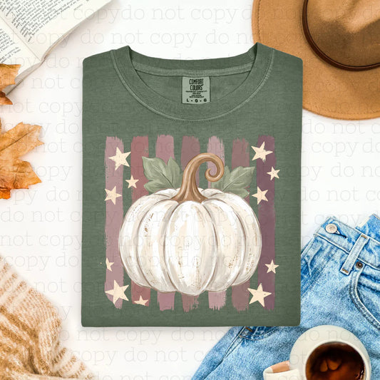 WHITE PAINTED PUMPKIN TEE