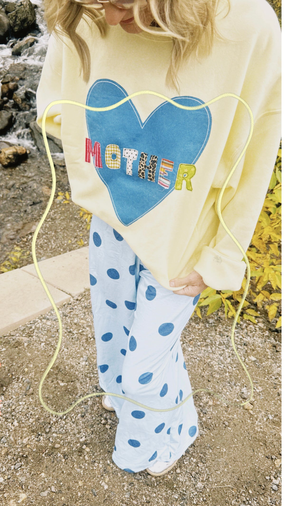 Mother's Love embroidered sweatshirt