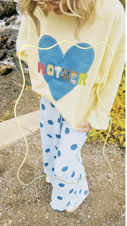 Mother's Love embroidered sweatshirt